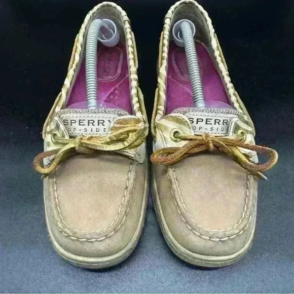 Sperry boat shoes ladies size 7.5M golden accents single eye - Picture 3 of 9